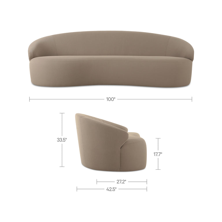 COVE OUTDOOR SOFA TAUPE