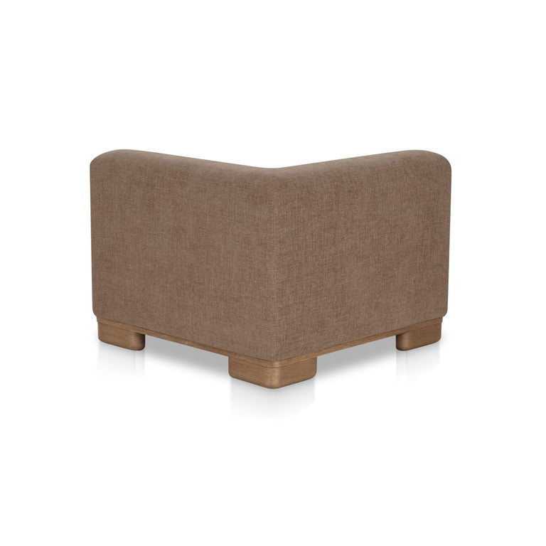 JUNE CORNER CHAIR DARK BROWN