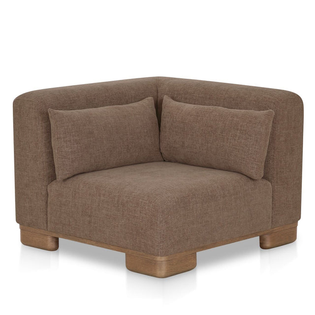 JUNE CORNER CHAIR DARK BROWN