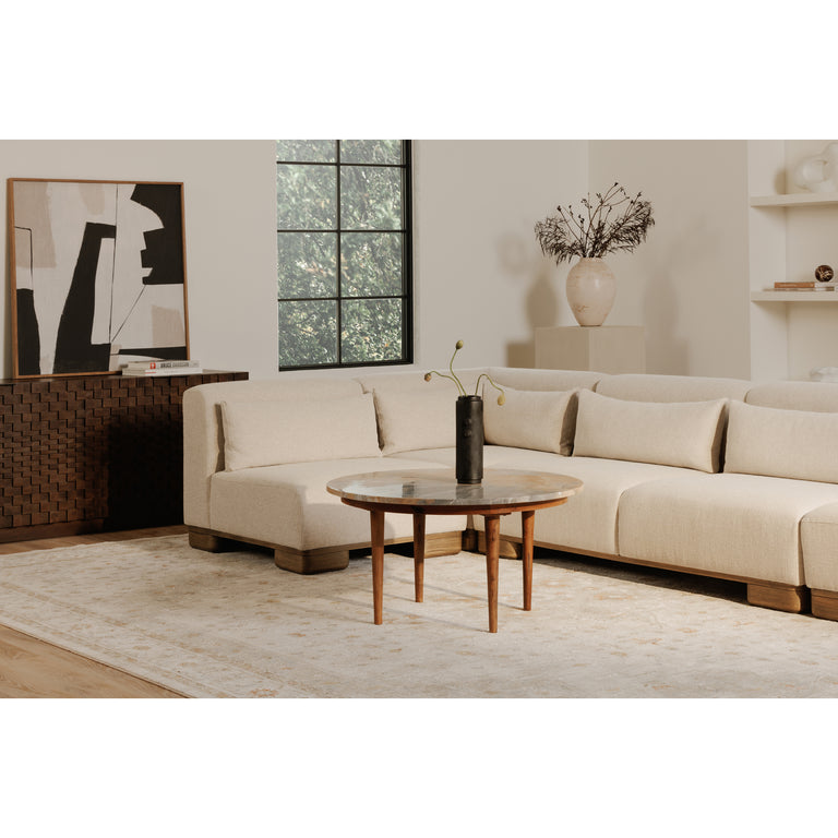 JUNE CORNER CHAIR DARK BROWN