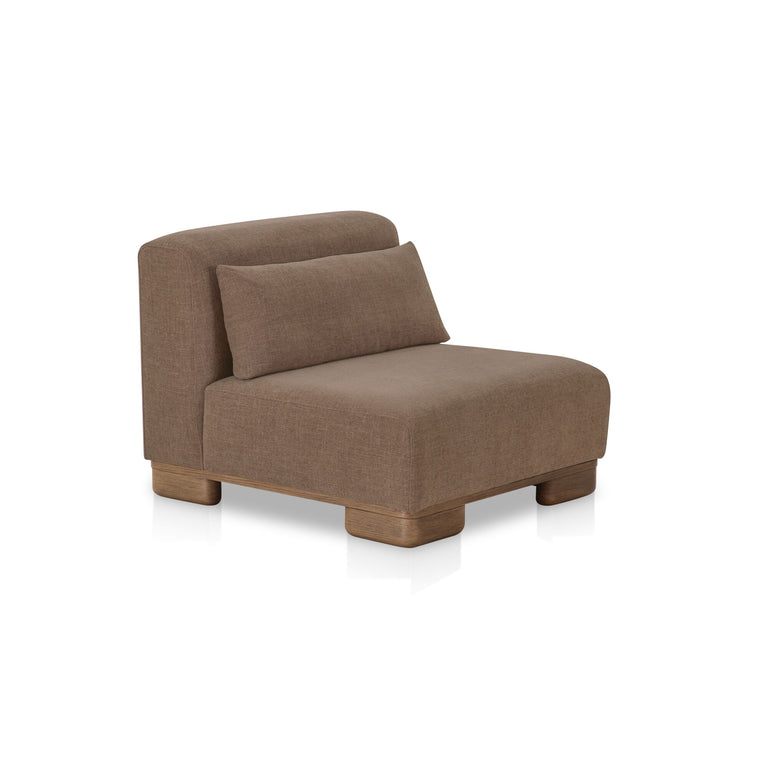 JUNE SLIPPER CHAIR DARK BROWN