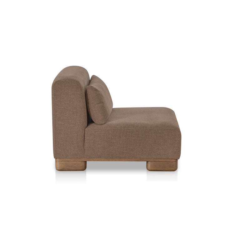 JUNE SLIPPER CHAIR DARK BROWN