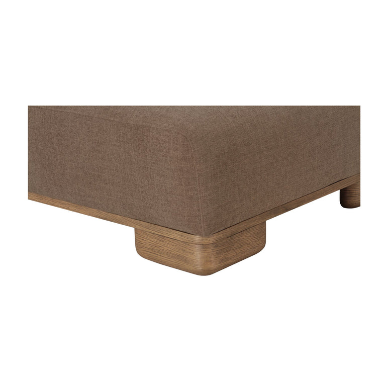 JUNE OTTOMAN DARK BROWN