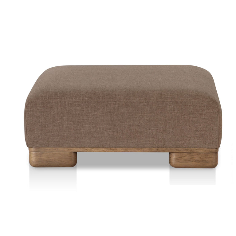 JUNE OTTOMAN DARK BROWN