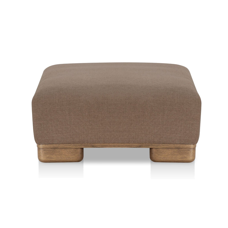 JUNE OTTOMAN DARK BROWN