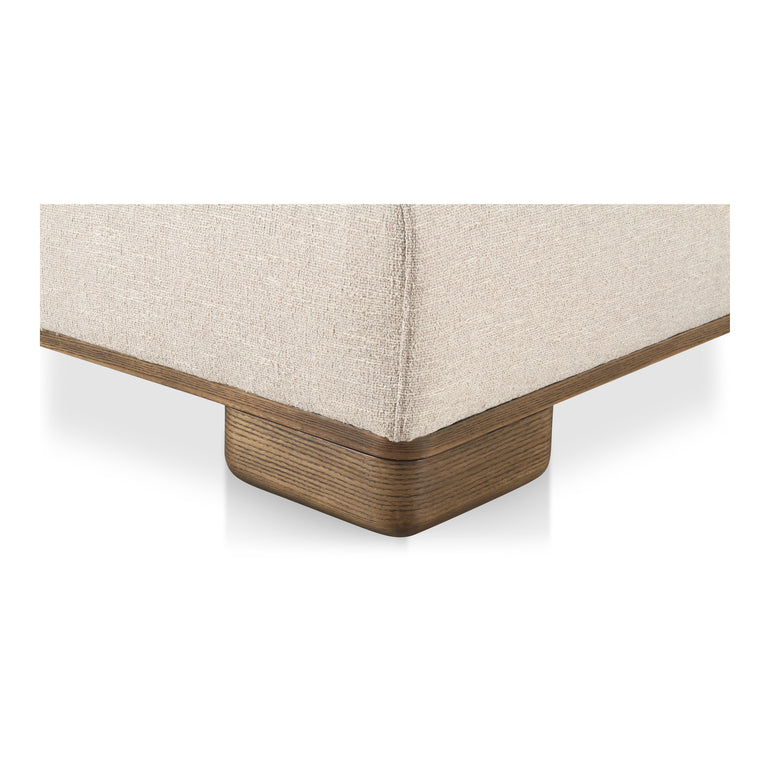 JUNE OTTOMAN DARK BROWN