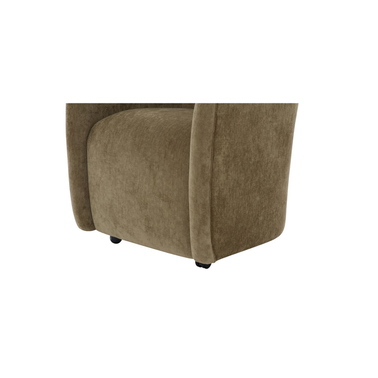 DRAVA ROLLING DINING CHAIR BEIGE