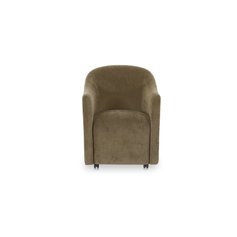 DRAVA ROLLING DINING CHAIR BEIGE
