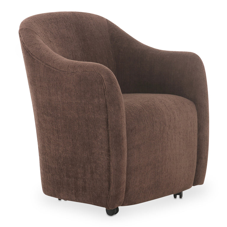 DRAVA ROLLING DINING CHAIR BEIGE