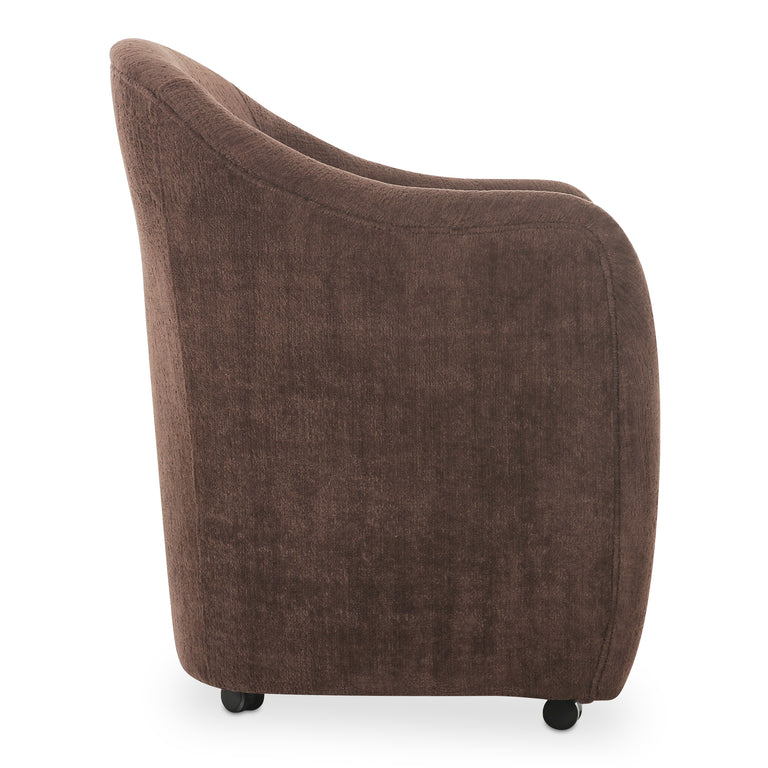 DRAVA ROLLING DINING CHAIR BEIGE
