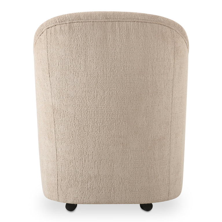DRAVA ROLLING DINING CHAIR BEIGE