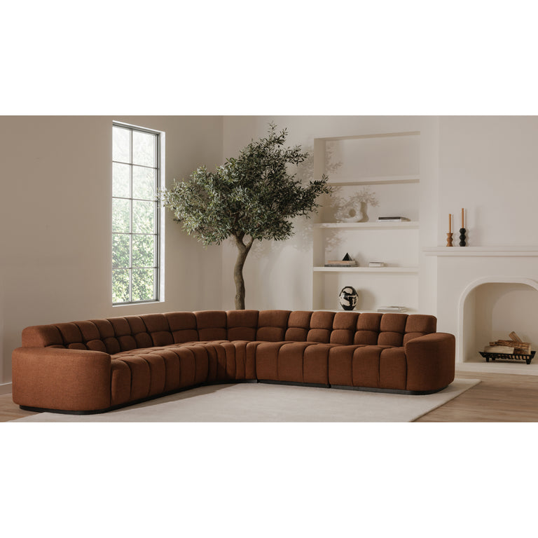 ROMAN L-SHAPED SECTIONAL RUST