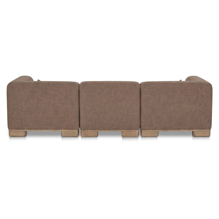 JUNE CORNER MODULAR SECTIONAL DARK BROWN