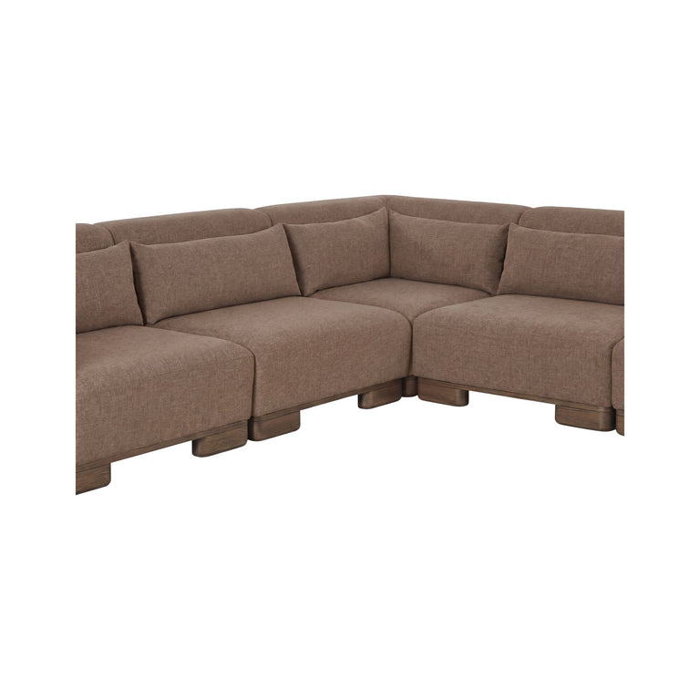 JUNE CORNER MODULAR SECTIONAL DARK BROWN
