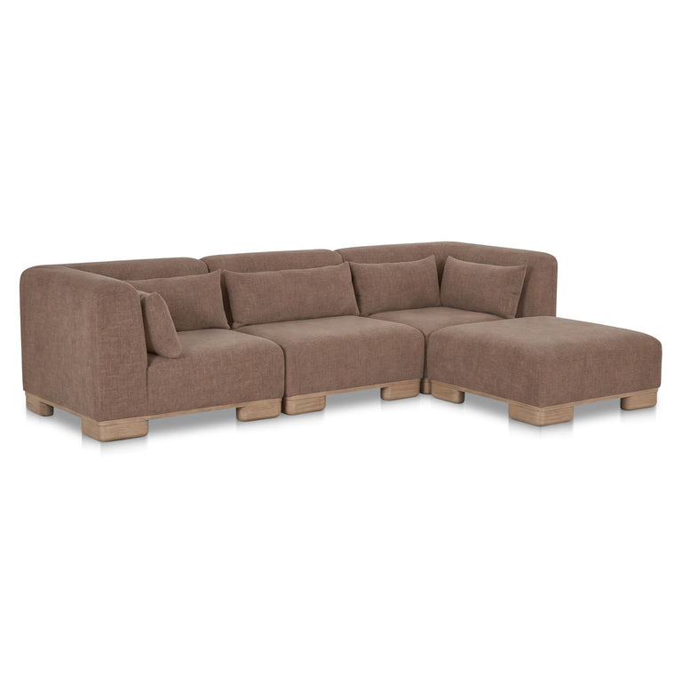 JUNE CORNER MODULAR SECTIONAL DARK BROWN