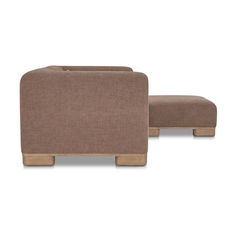 JUNE CORNER MODULAR SECTIONAL DARK BROWN