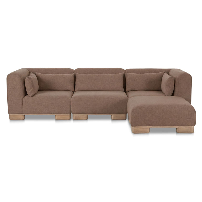 JUNE CORNER MODULAR SECTIONAL DARK BROWN