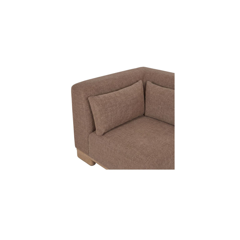 JUNE CORNER MODULAR SECTIONAL DARK BROWN