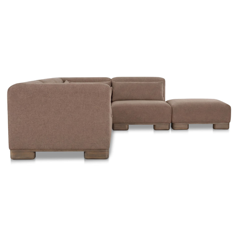 JUNE CORNER MODULAR SECTIONAL DARK BROWN