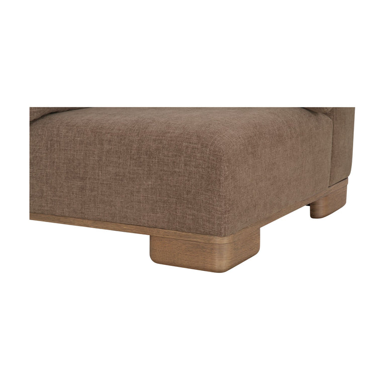 JUNE CLASSIC L-SHAPED MODULAR SECTIONAL DARK BROWN