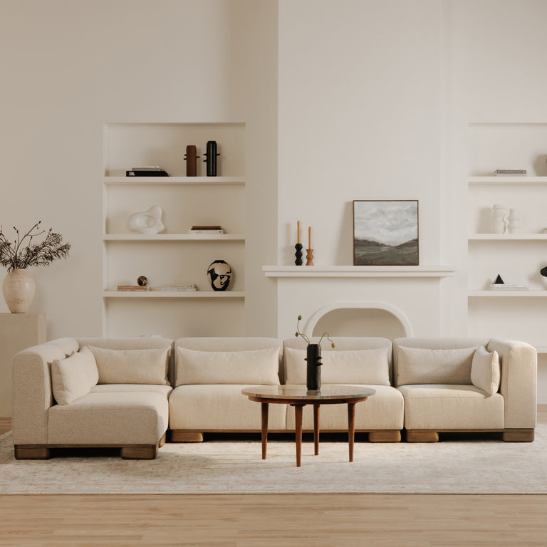 JUNE CORNER MODULAR SECTIONAL DARK BROWN