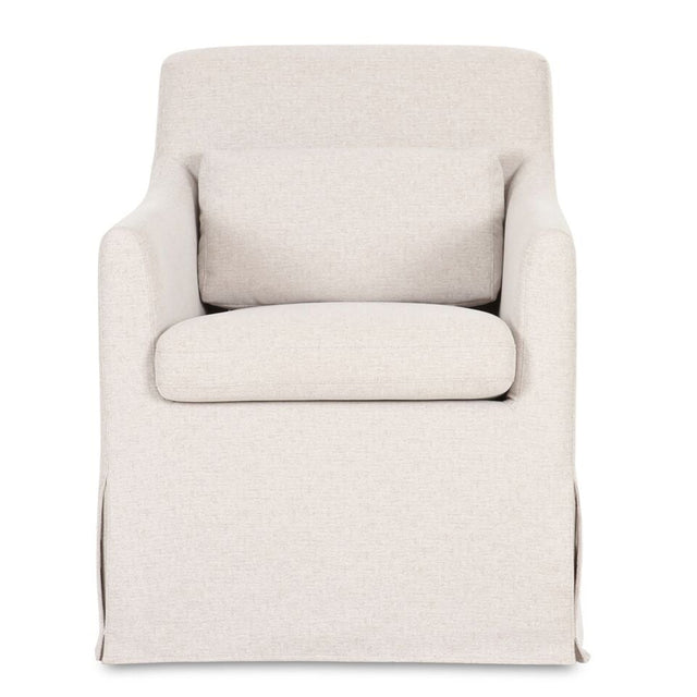 LYDIA SLIPCOVER DINING CHAIR BEIGE