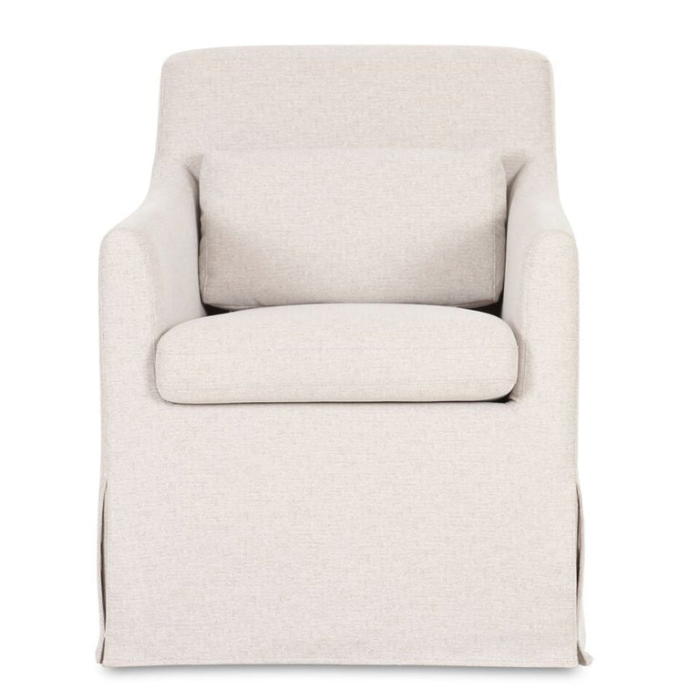 LYDIA SLIPCOVER DINING CHAIR BEIGE