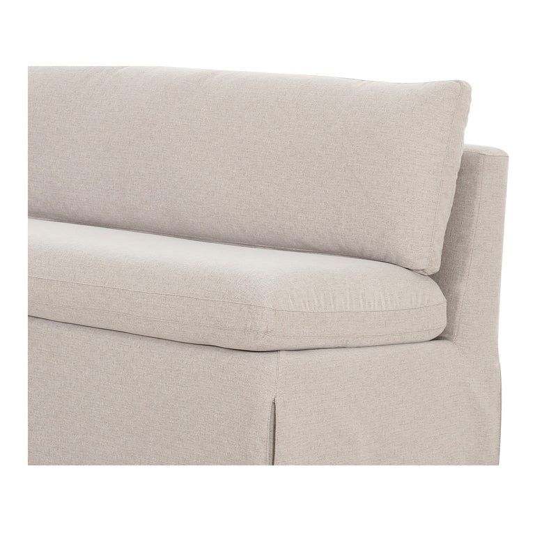 FABLE SLIPCOVER DINING BENCH BEIGE