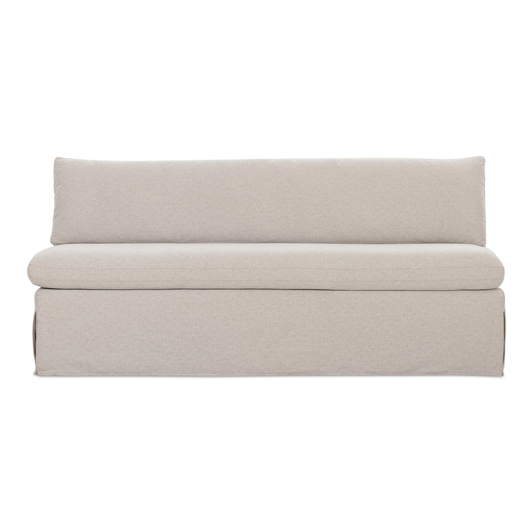 FABLE SLIPCOVER DINING BENCH BEIGE