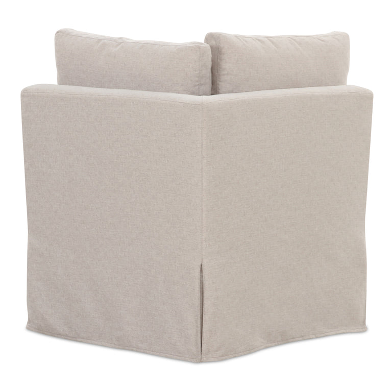 FABLE SLIPCOVER DINING CORNER CHAIR BEIGE