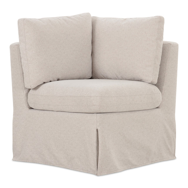 FABLE SLIPCOVER DINING CORNER CHAIR BEIGE