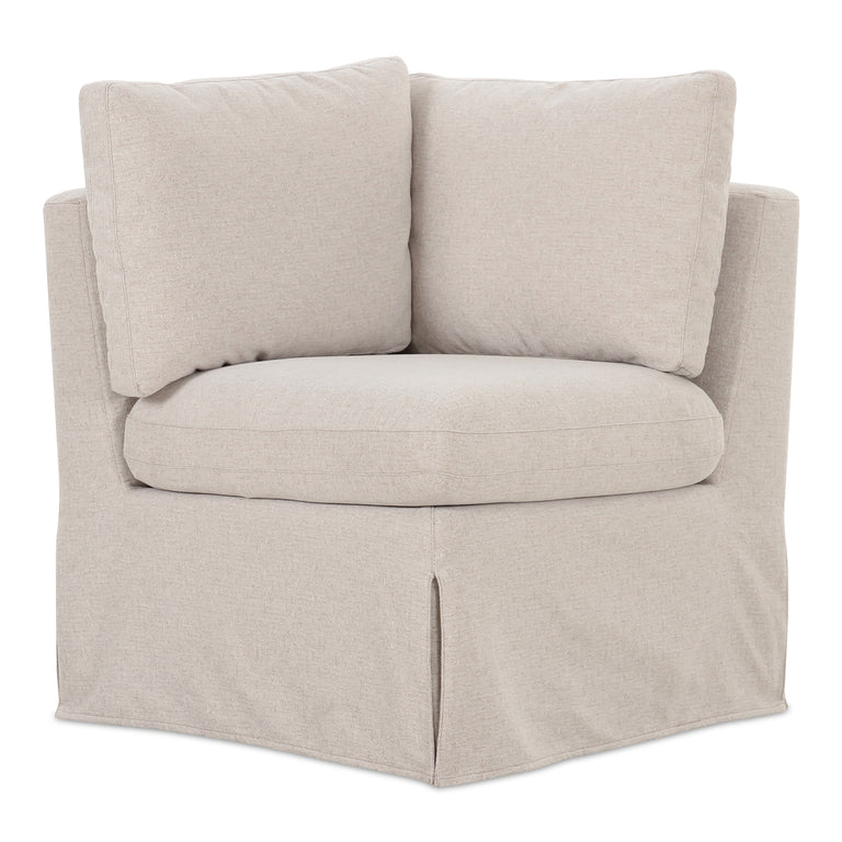 FABLE SLIPCOVER DINING CORNER CHAIR BEIGE