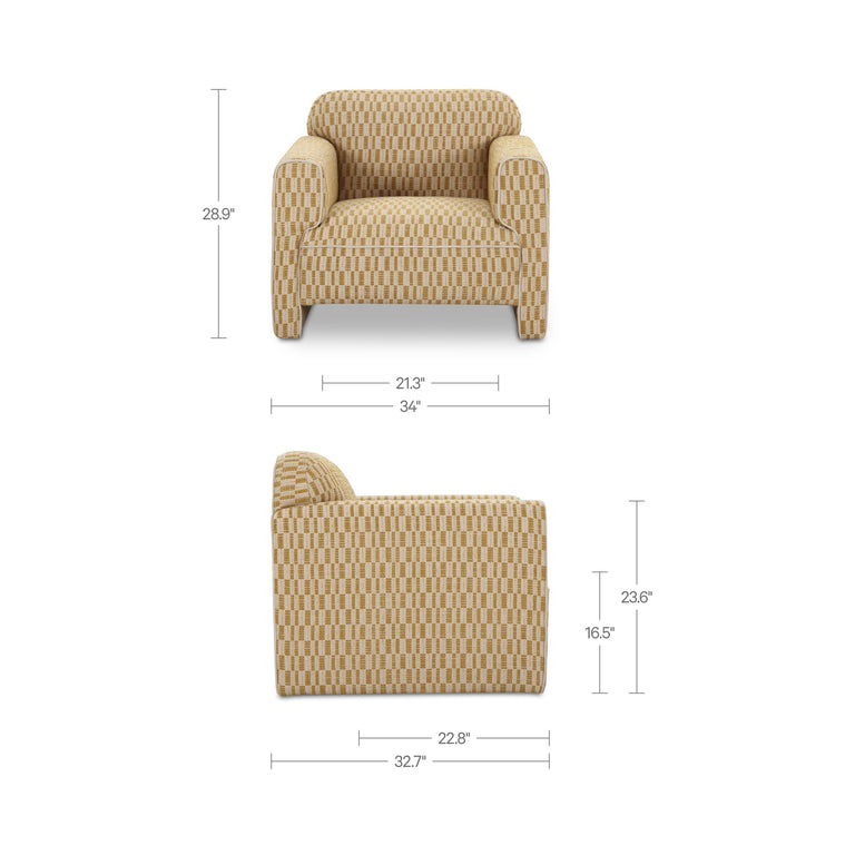LEO ACCENT CHAIR CHARTREUSE