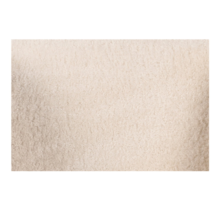 DEVLIN LOUNGE CHAIR CREAM FAUX FUR