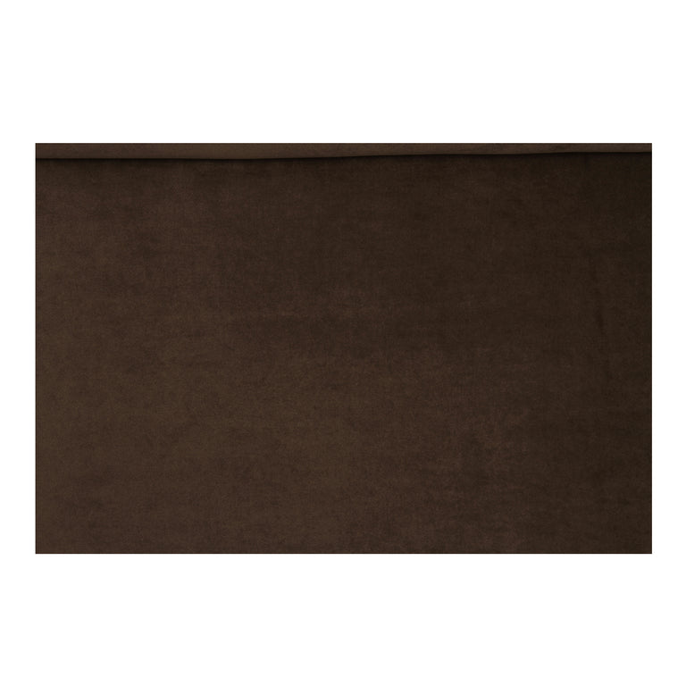 HARMONY ACCENT CHAIR DARK BROWN FAUX MOHAIR