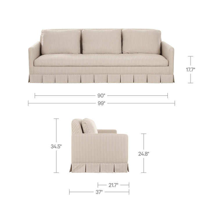 PELLICANO SOFA BEIGE STRIPE