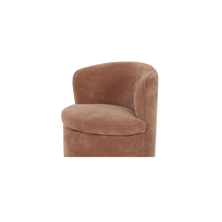 DANE SWIVEL DINING CHAIR FAUX GREEN MOHAIR