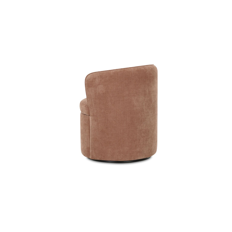 DANE SWIVEL DINING CHAIR FAUX GREEN MOHAIR