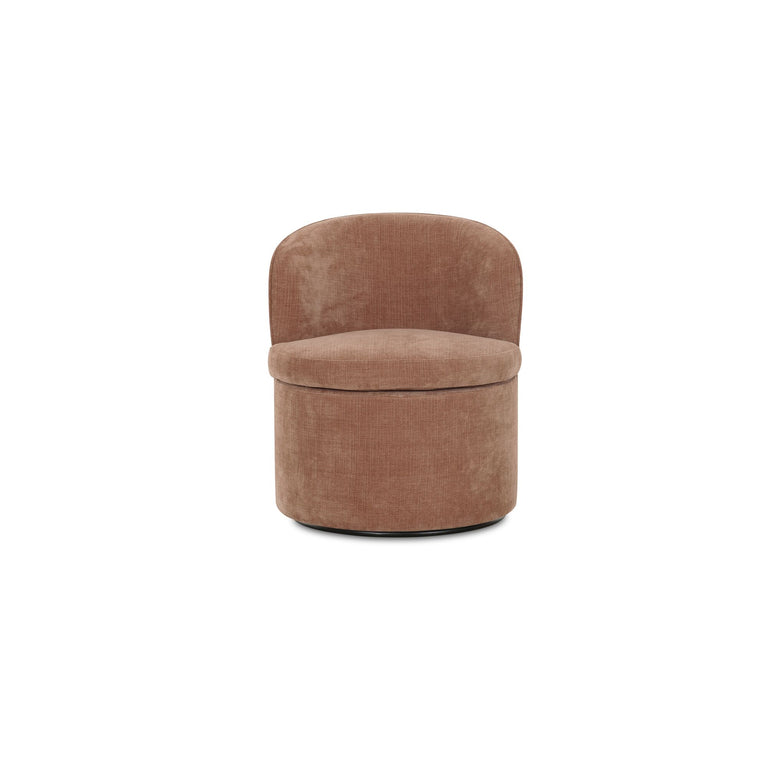 DANE SWIVEL DINING CHAIR FAUX GREEN MOHAIR