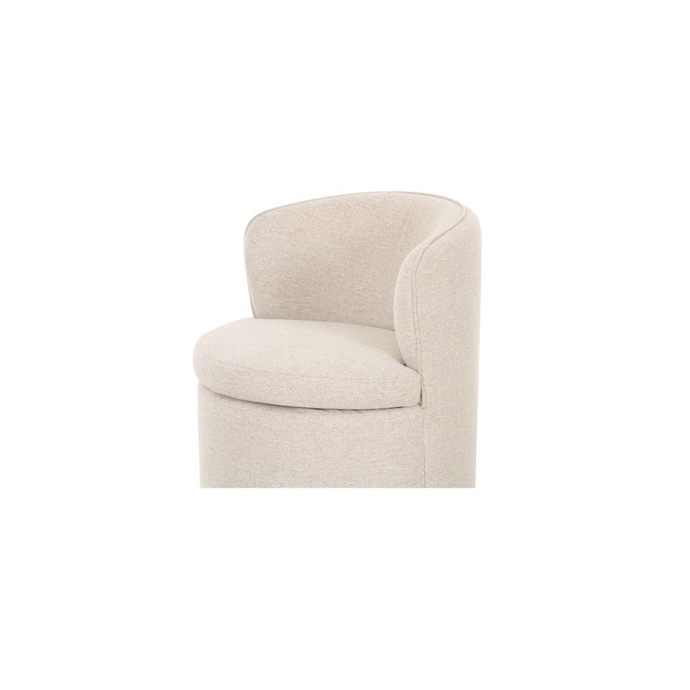 DANE SWIVEL DINING CHAIR FAUX GREEN MOHAIR