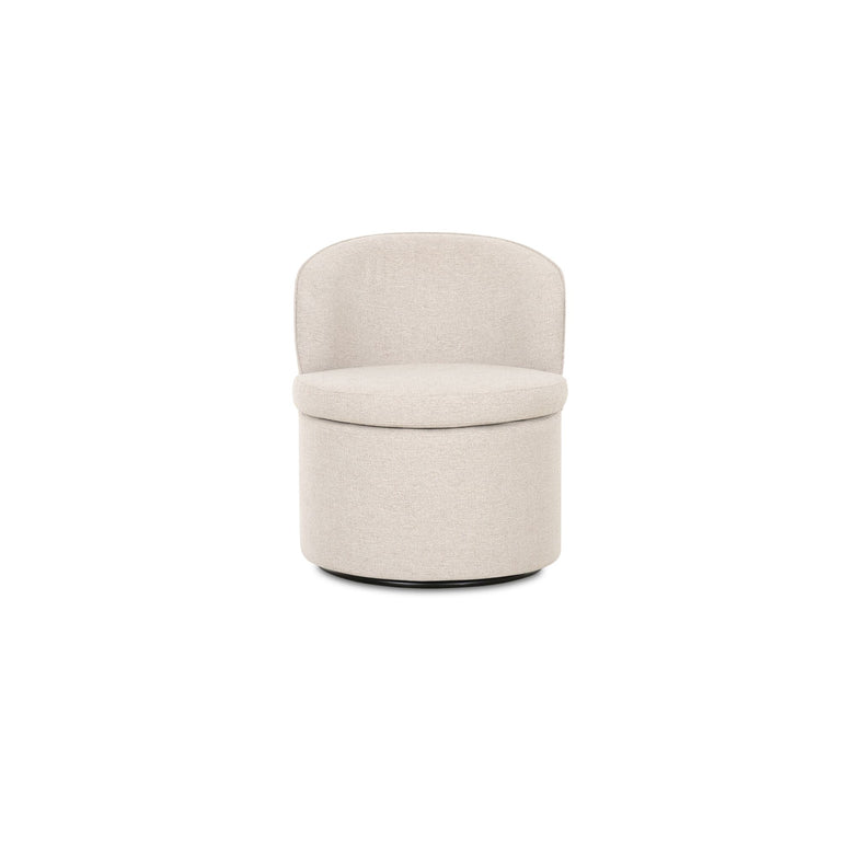 DANE SWIVEL DINING CHAIR FAUX GREEN MOHAIR