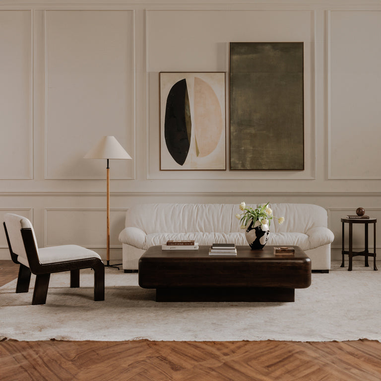 EDIE ACCENT CHAIR BLACK FAUX MOHAIR
