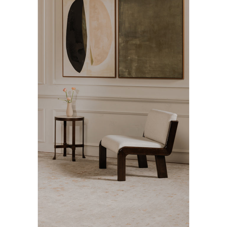 EDIE ACCENT CHAIR BLACK FAUX MOHAIR