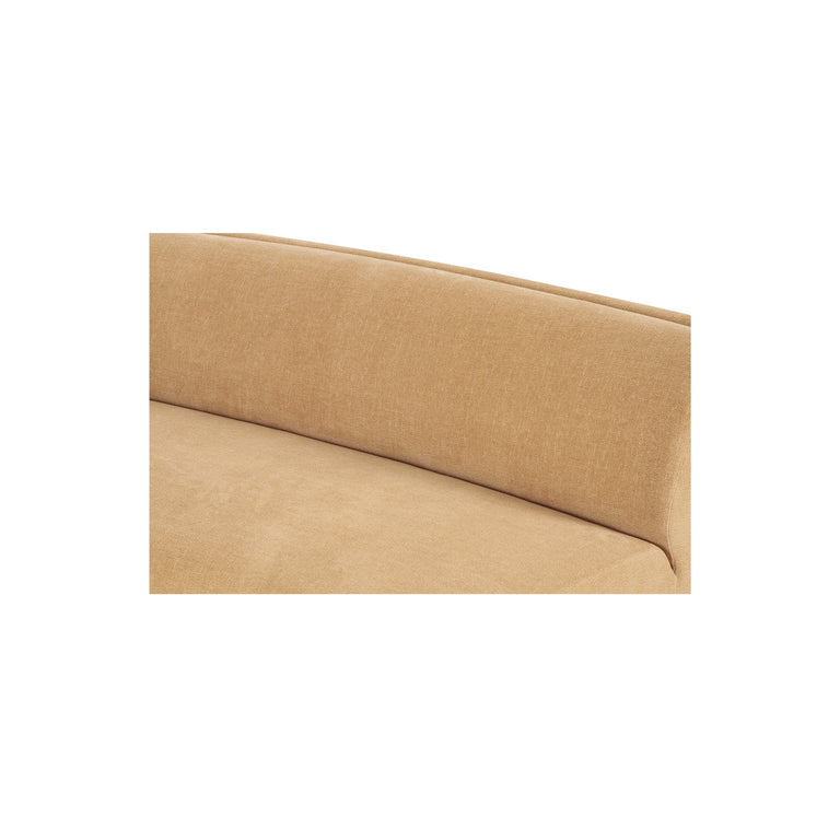 NAOMI CONCAVE SOFA DARK BROWN