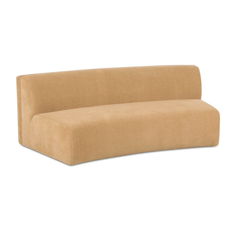 NAOMI CONCAVE SOFA DARK BROWN