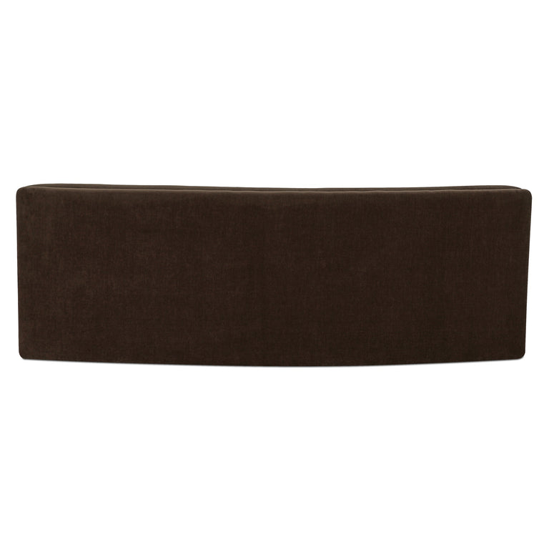 NAOMI CONCAVE SOFA DARK BROWN