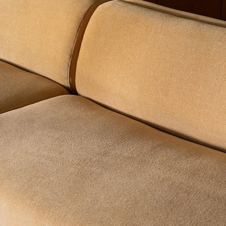 NAOMI CONCAVE SOFA DARK BROWN