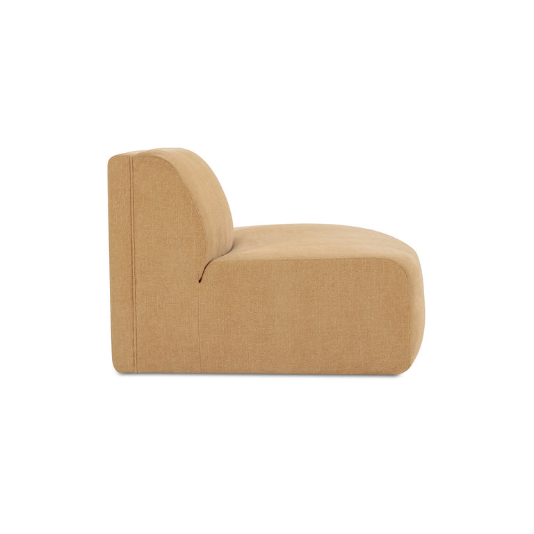 NAOMI CONCAVE SOFA DARK BROWN