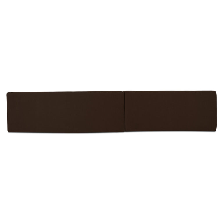NAOMI 2 PIECE CONCAVE MODULAR SECTIONAL DARK BROWN