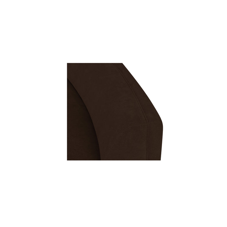 NAOMI 2 PIECE CONCAVE MODULAR SECTIONAL DARK BROWN